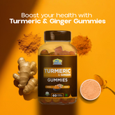 Turmeric & Ginger Gummies | Jar of 60 Gummies ( Free Delivery Nationwide )